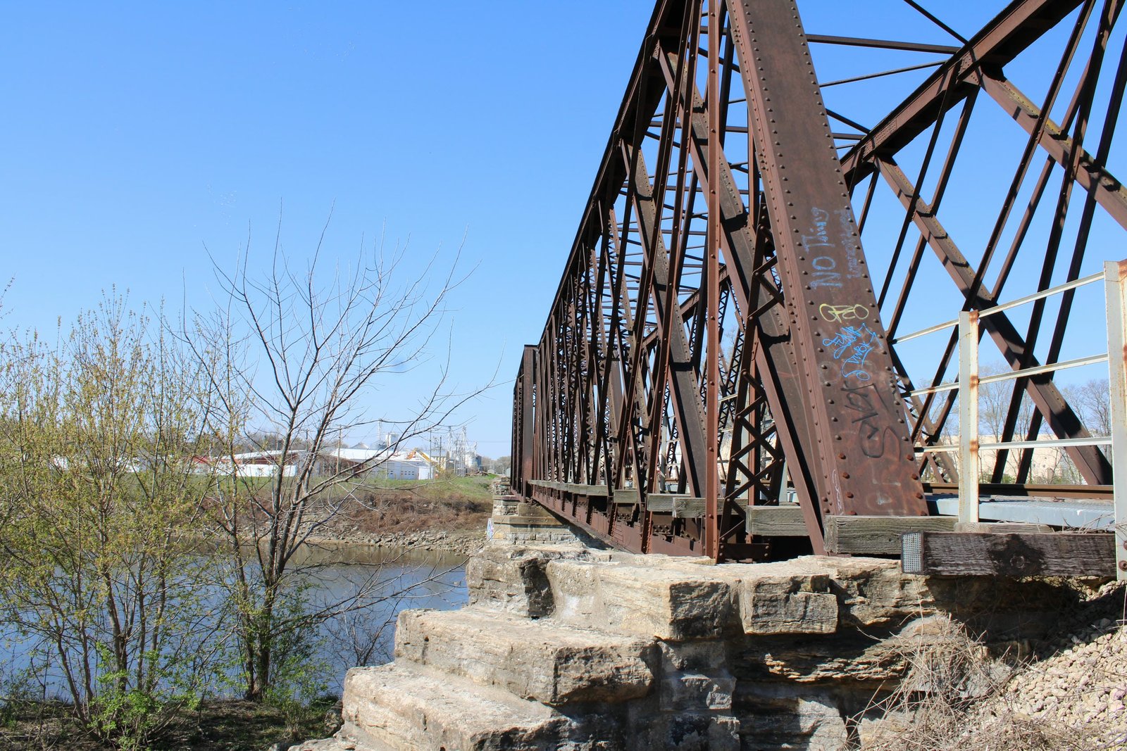 Looking south